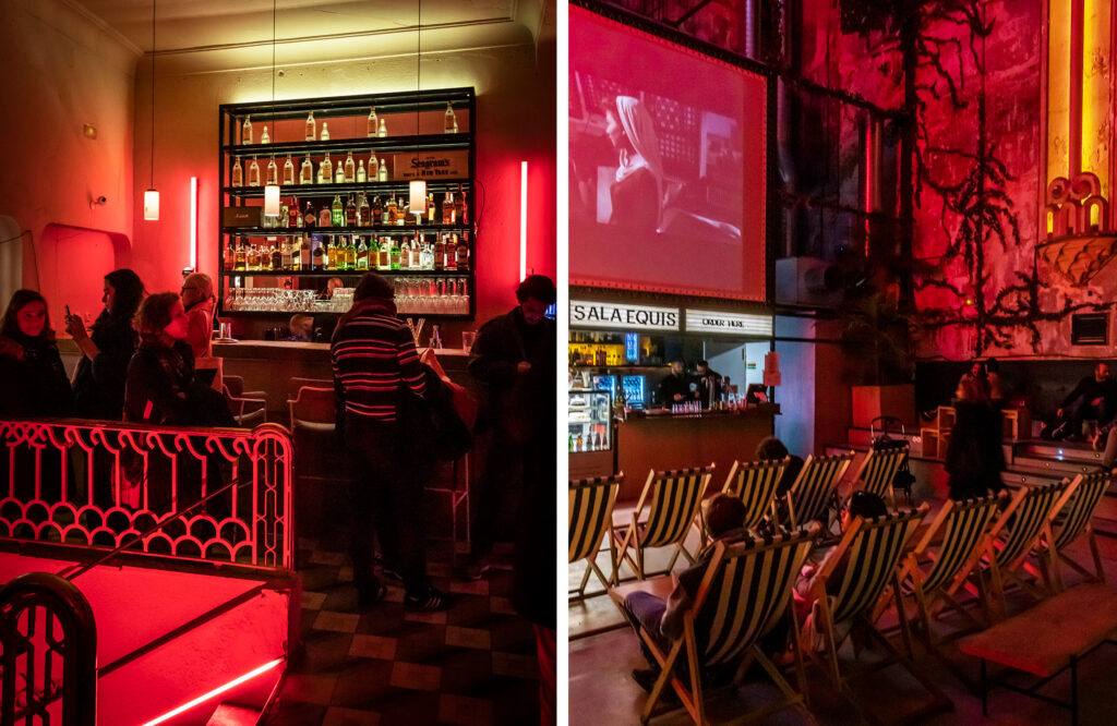 Spansk designfestival har bæredygtighed og kulturhistorie i fokus - Sala Equis i Madrid var byens sidste pornobiograf og i dag indrettet med respekt for historien.