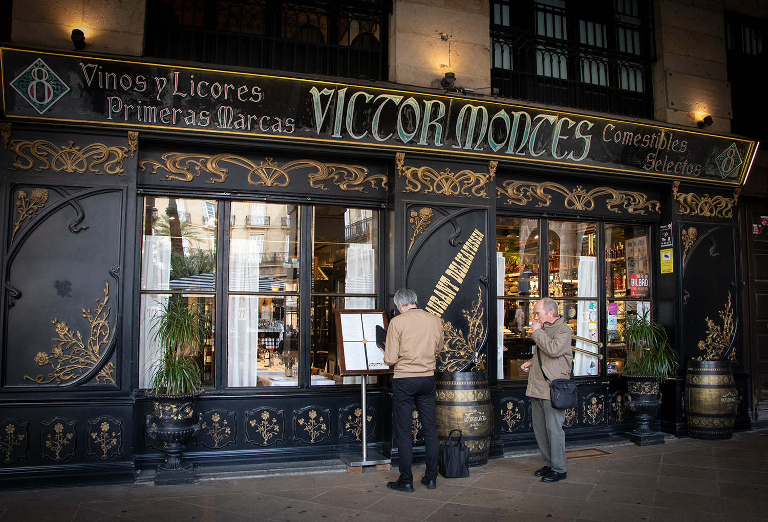 Eat pinxtos at Victor Montes in Plaza Nueva in Bilbao's Old Town.