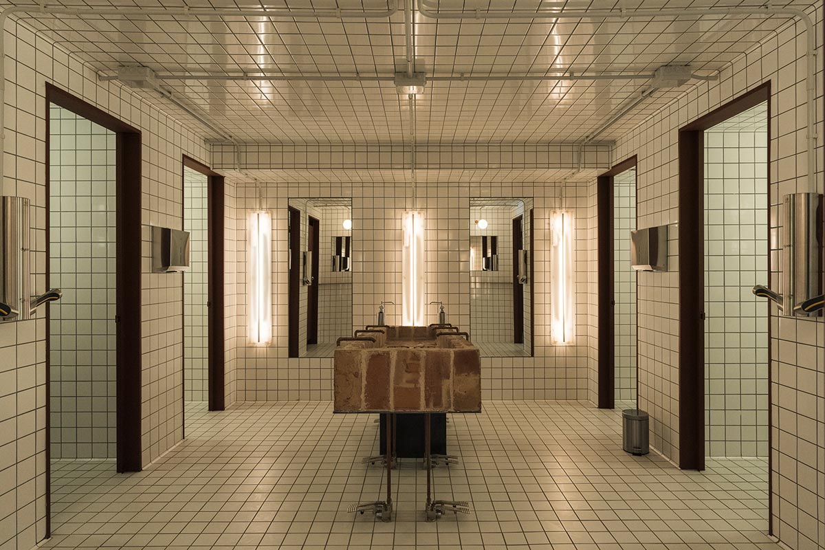 Badeværelset på Madrids hippe, bæredygtige restaurant MO de Movimiento. Foto: MO de Movimiento