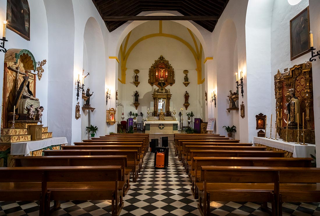 La iglesia de Capileira en la Alpujarra.