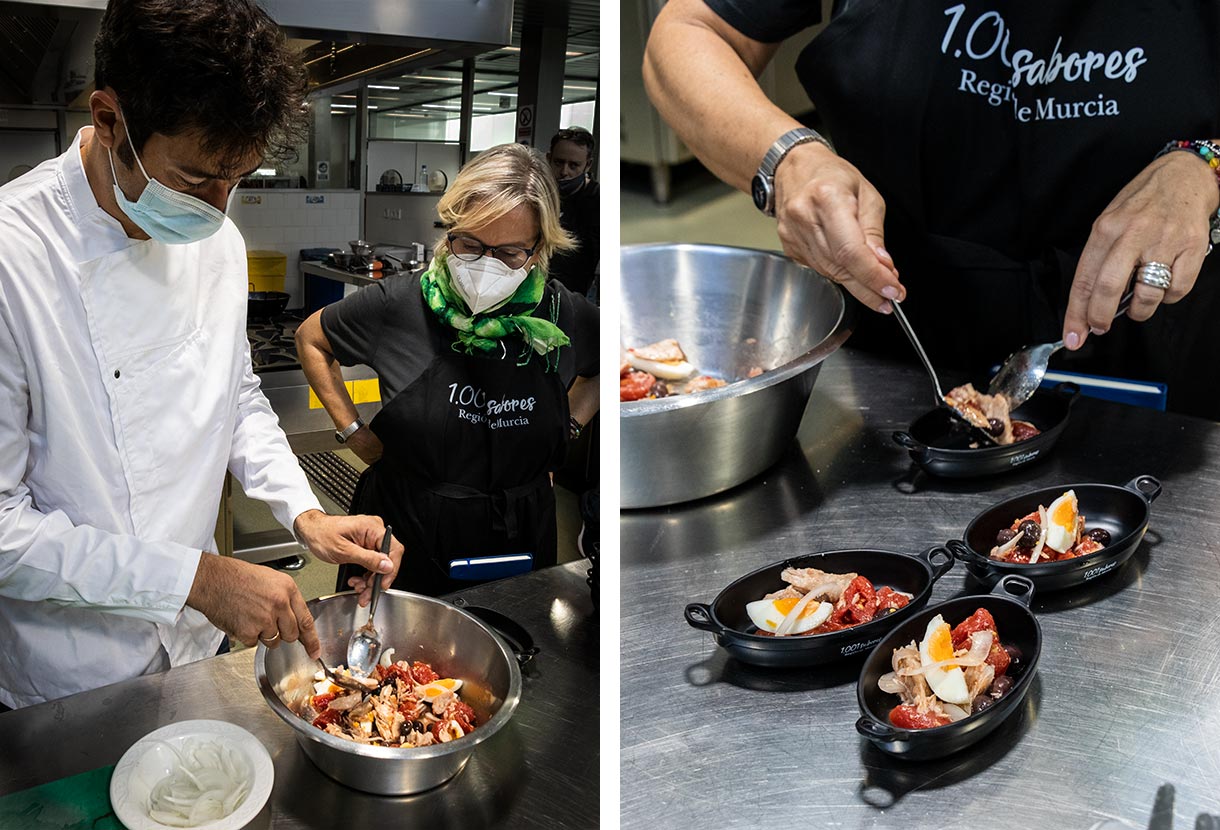 The salad from Murcia is delicious as a starter or on the tapas table.