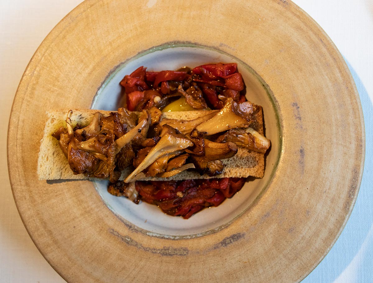 At the Michelin restaurant Venta Moncavillo in La Rioja, the menu changes with the new moon and the season.