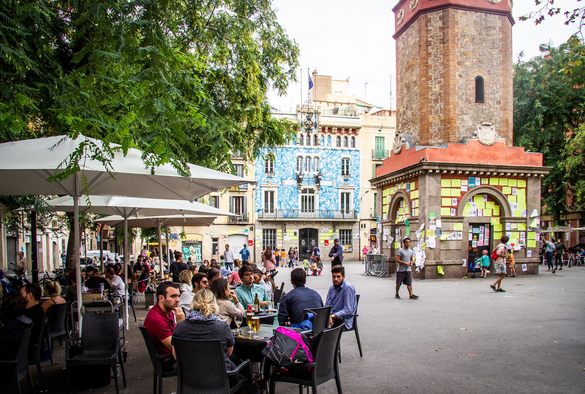 Plaza de la Vila in Barcelona's Gracia district.