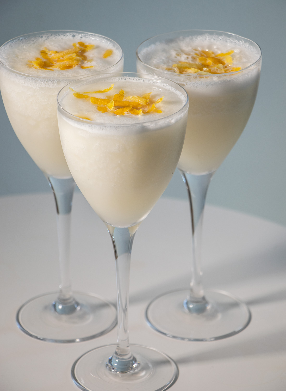 Spanish lemon sorbet with cava