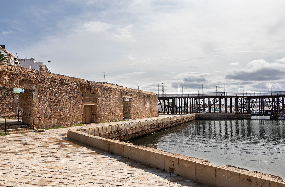 The historic port of Torrevieja, from where the old salt boats sailed out.