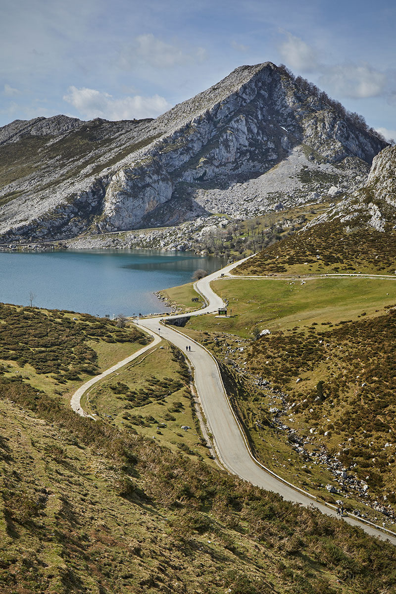 The Covadonga Lakes are known from the Vuelta a España cycling race in Picos de Europa
