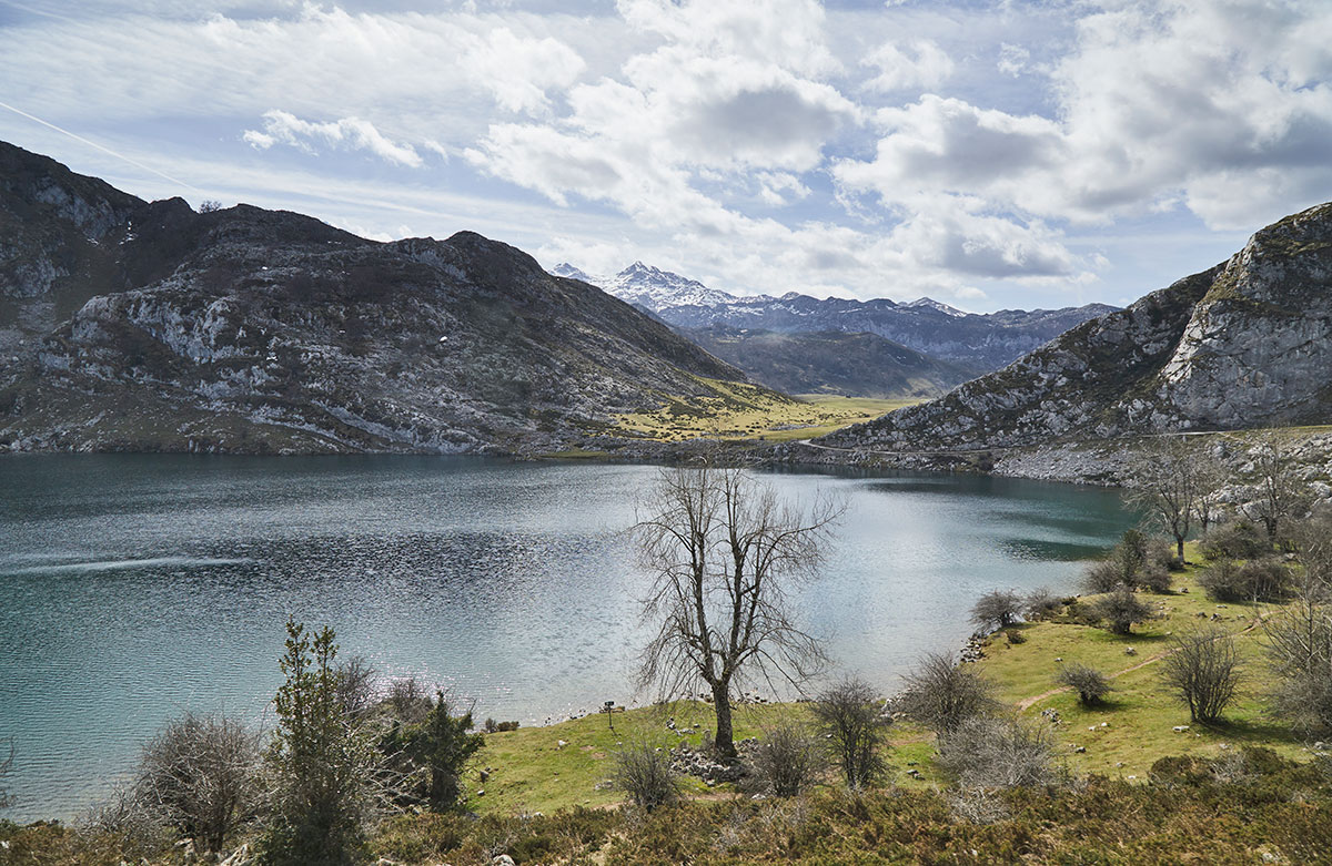 Covadonga Lakes in Picos de Europa in Asturias