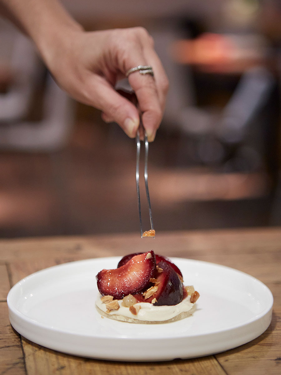 Spis grøn mad på Rasoterra i Barcelona