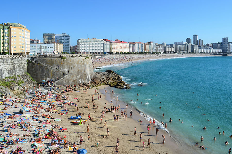 La Coruña, en Galicia, está repleta de fantásticas playas.