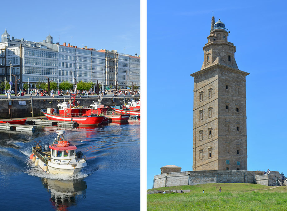 La Coruña, en Galicia, tiene un puerto encantador y un faro histórico