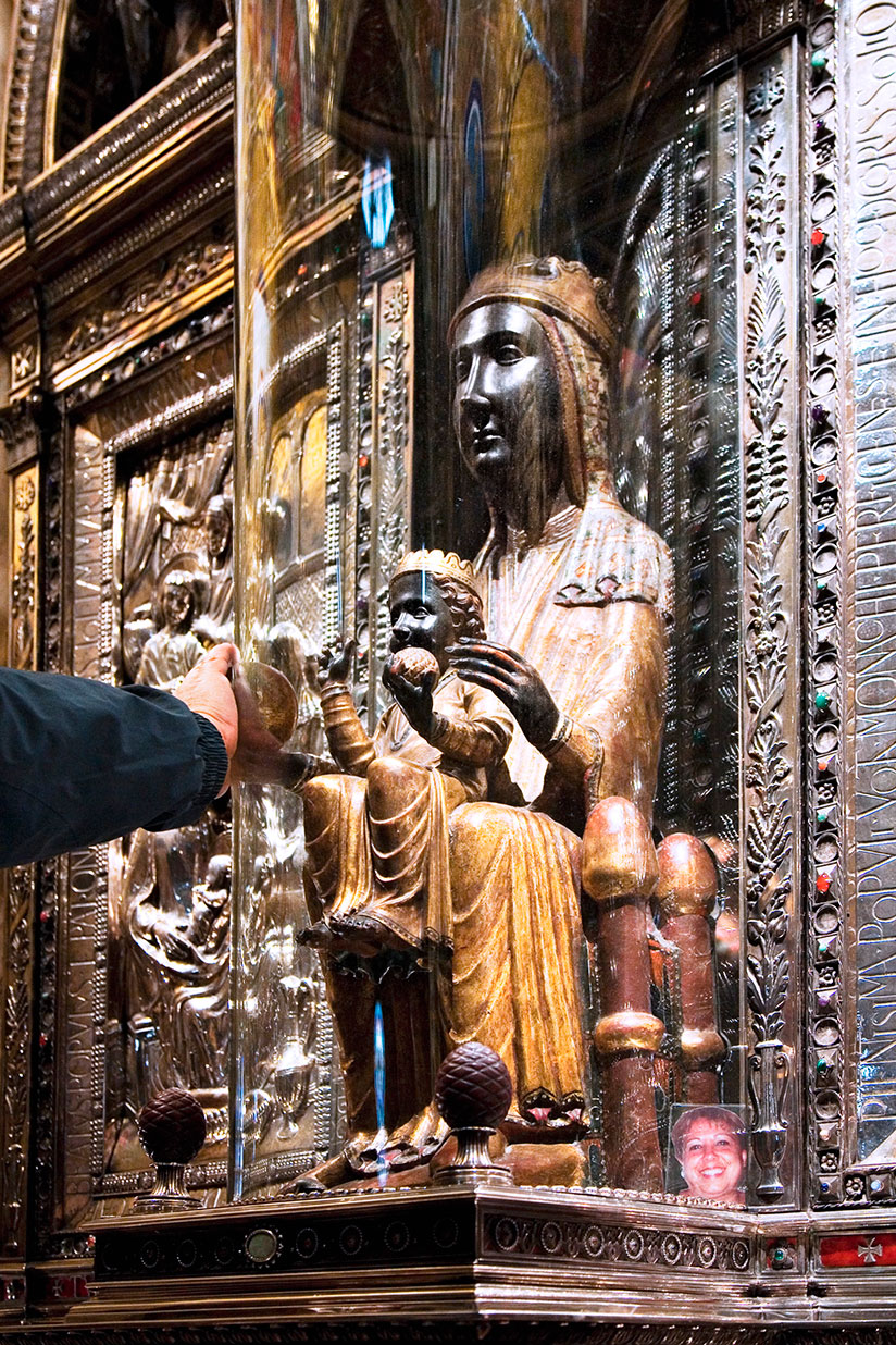 La Virgen negra Montserrat.