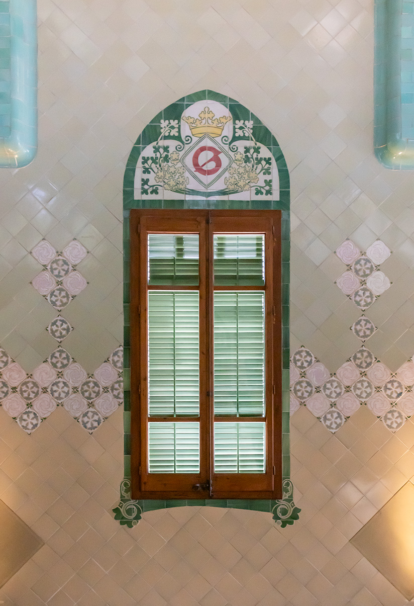 Vinduesdetalje på Barcelonas museumshospital.