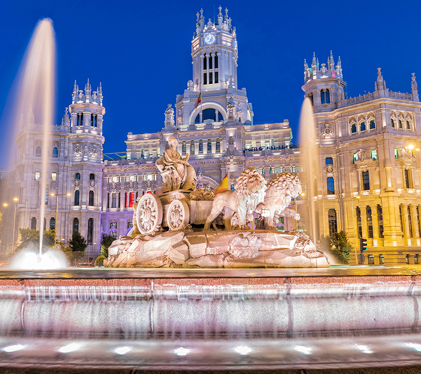 Plaza de Cibeles with the central fountain.
