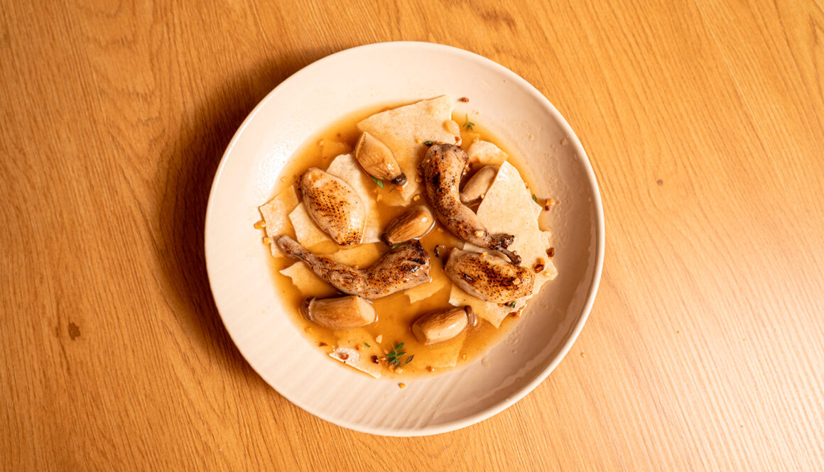 Opskrift på gazpacho manchego fra restaurant Cocleque i Valencia.