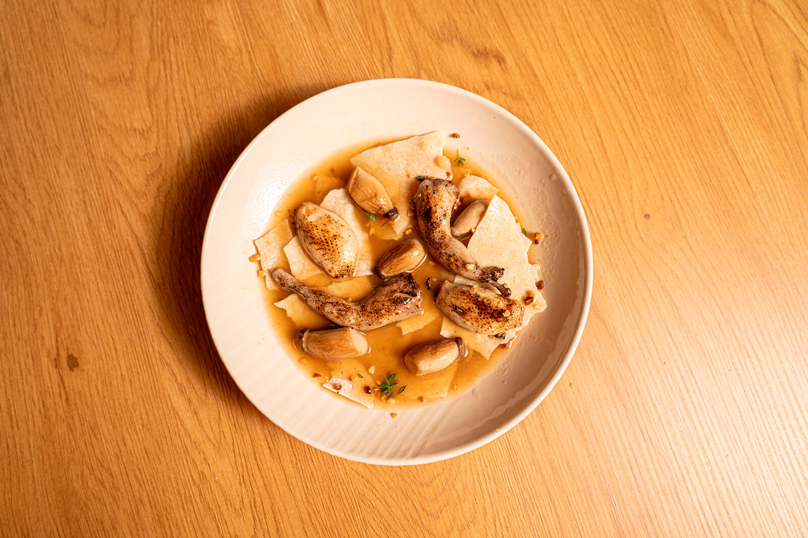 Receta de gazpacho manchego del restaurante Cocleque de Valencia.